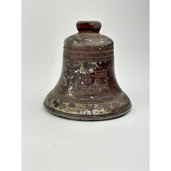 Antique McCarty Nash Motor Co. AJAX Cars Advertising Liberty Bell Paperweight DL - Picture 2 of 7